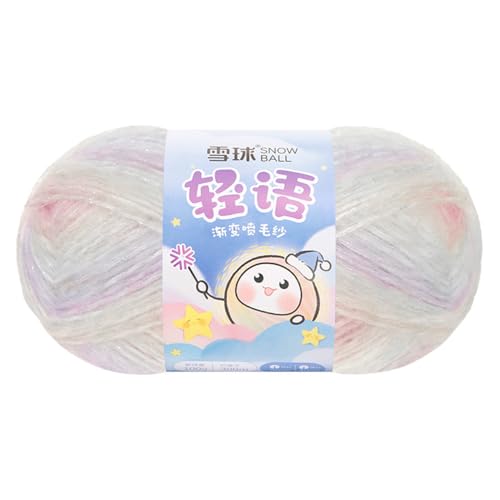 Sockenwolle Baumwolle 100g, 300 Mete Cupcakes Bobbel, Mehrfarbiges Gradient Häkelgarn, Handstrick Häkeln Baumwollstrickgarn Zum Pullover Hüte (Kombination N,1 PCS) von YayaVrillant