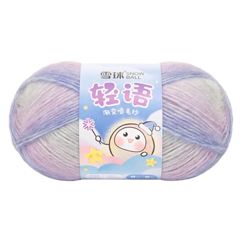 Wolle Farbverlauf 100g, 300 Mete Cupcakes Bobbel, Mehrfarbiges Gradient Häkelgarn, Handstrick Häkeln Baumwollstrickgarn Zum Pullover Hüte (Kombination D,1 PCS) von YayaVrillant
