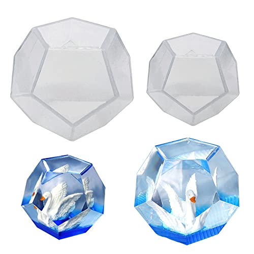 Yayatty 2 Stück Kugel Epoxidharz Form, 3D Kugel Silikonform Epoxidharz Kugelformen Harz Silikonformen Diamant Epoxidharz Form für DIY Handwerk, Heimdekoration Yayatty 2 Stück Kugel Epoxidharz Form, 3D Kugel Silikonform Epoxidharz Kugelformen Harz Silikonformen Diamant Epoxidharz Form für DIY Handwerk, Heimdekoration von Yayatty