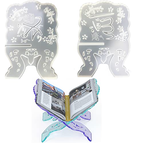Yayatty Bücherregal Silikonformen Epoxidharz, Silikon Buchständer Form Buchhalter Harz Form Epoxy Gießformen Notenständer Epoxidharz Formen für Lernen auf Büro Klavierzimmer, Hohle Yayatty Bücherregal Silikonformen Epoxidharz, Silikon Buchständer Form Buchhalter Harz Form Epoxy Gießformen Notenständer Epoxidharz Formen für Lernen auf Büro Klavierzimmer, Hohle von Yayatty
