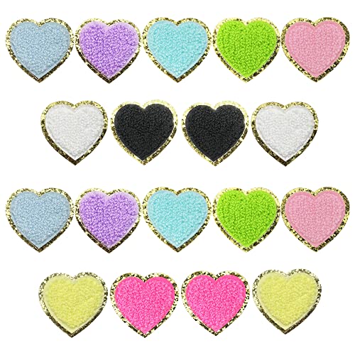 Yayatty Herzförmig Patches Selbstklebend Patches, 18 Stück Chenille Herzförmig Patches für Kleidung, Flicken für Kleidung, Jacken, Jeans, Hüte, Rucksäcke, DIY Dekorationen Yayatty Herzförmig Patches Selbstklebend Patches, 18 Stück Chenille Herzförmig Patches für Kleidung, Flicken für Kleidung, Jacken, Jeans, Hüte, Rucksäcke, DIY Dekorationen von Yayatty