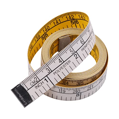 Yazhuq 150 cm Körpermesslineal, Nähen, Schneiderband, Mini-Lineal, weich, flach, Zentimeter, Meter, Nähmaßband, Maßband Yazhuq 150 cm Körpermesslineal, Nähen, Schneiderband, Mini-Lineal, weich, flach, Zentimeter, Meter, Nähmaßband, Maßband von Yazhuq