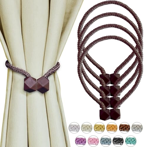 Yazikisa Raffhalter für Vorhänge 4 Stück Magnetische Vorhanghalter Gardinen Raffhalter Magnet Drapierte Seil Schnalle Elegant Outdoor Esszimmer Schlafzimmer Deko Kaffee Braun Yazikisa Raffhalter für Vorhänge 4 Stück Magnetische Vorhanghalter Gardinen Raffhalter Magnet Drapierte Seil Schnalle Elegant Outdoor Esszimmer Schlafzimmer Deko Kaffee Braun von Yazikisa