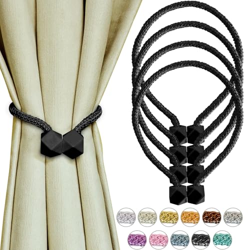 Yazikisa Schwarz Magnetische Vorhang Raffhalter 4 Stück Gardinenhalter Schnallen für Vorhänge Drapierte Halter Magnet Europäischen Schlafzimmer Bäder Dekoration Fenster Zubehör Yazikisa Schwarz Magnetische Vorhang Raffhalter 4 Stück Gardinenhalter Schnallen für Vorhänge Drapierte Halter Magnet Europäischen Schlafzimmer Bäder Dekoration Fenster Zubehör von Yazikisa
