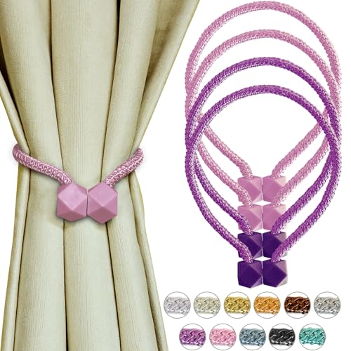 Yazikisa Vorhang Raffhalter Magnetische 4 Stück Raffhalter für Vorhänge Gardinenhalter Magnet Drapierte Halter Seil Clips Modern Handstricken Kinderzimmer Schlafzimmer Rosa Lila Yazikisa Vorhang Raffhalter Magnetische 4 Stück Raffhalter für Vorhänge Gardinenhalter Magnet Drapierte Halter Seil Clips Modern Handstricken Kinderzimmer Schlafzimmer Rosa Lila von Yazikisa