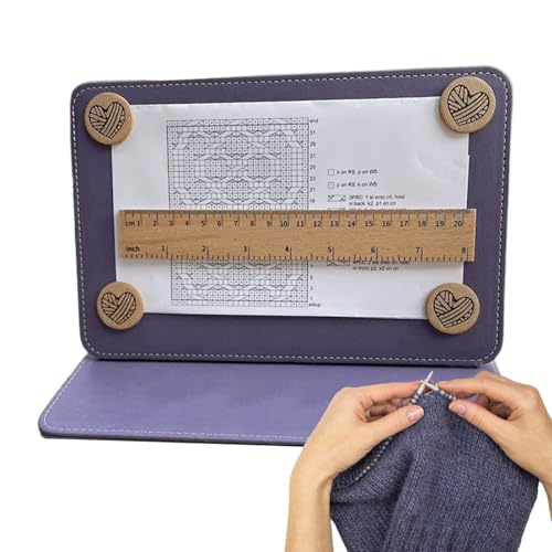 Strickmuster-Halter, Strickwerkzeuge, Strickmuster-Diagrammhalter, Strickkartenhalter, Magnetischer Musterhalter, magnetischer Häkelmusterhalter für den Geburtstag von Strickliebhabern, Lila Strickmuster-Halter, Strickwerkzeuge, Strickmuster-Diagrammhalter, Strickkartenhalter, Magnetischer Musterhalter, magnetischer Häkelmusterhalter für den Geburtstag von Strickliebhabern, Lila von Yaztauho