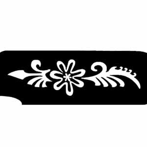 Blumenranke als Tattooschablone, besonders hübsche Tattoovorlage, 11cm von Ybody