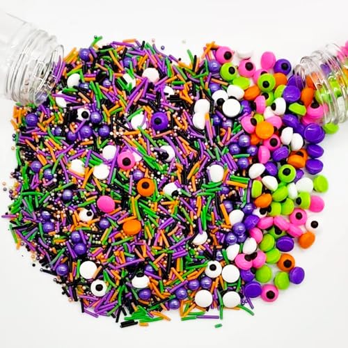 215g Halloween Tortendeko Essbar, Bunte Essbare Zuckeraugen Halloween Torten Deko, Mini ESsbare Zuckeraugen HAlloween Streusel, Zum Dekorieren von Kuchen, Keksen, Muffins und Desserts Dekoration 215g Halloween Tortendeko Essbar, Bunte Essbare Zuckeraugen Halloween Torten Deko, Mini ESsbare Zuckeraugen HAlloween Streusel, Zum Dekorieren von Kuchen, Keksen, Muffins und Desserts Dekoration von Ycaaeo