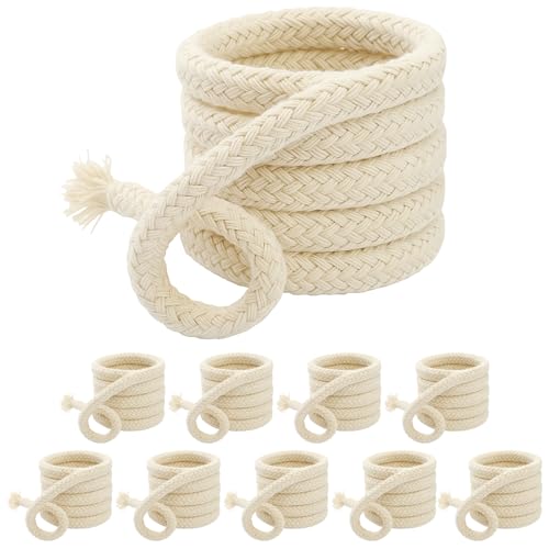 YceLon 10 Stück Docht für Öllampen, 10 Meter 6mm Ersatzdocht, individuell kürzbar, für Gartenfackeln und Lampen, geruchlos YceLon 10 Stück Docht für Öllampen, 10 Meter 6mm Ersatzdocht, individuell kürzbar, für Gartenfackeln und Lampen, geruchlos von YceLon