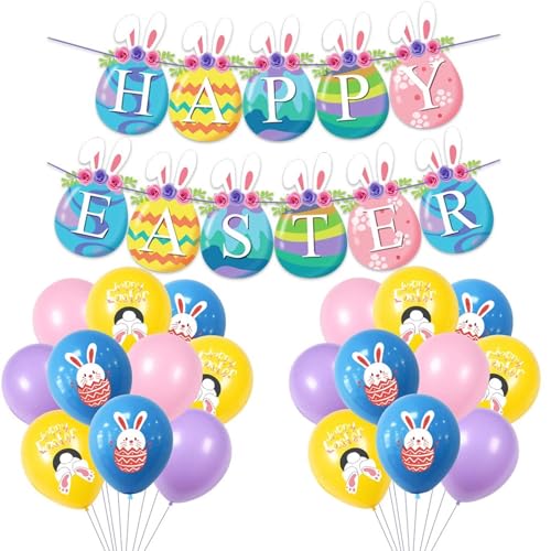 20 Stück Happy Easter Dekorationen Luftballons 20 Stück Happy Easter Dekorationen Luftballons von Ycfish
