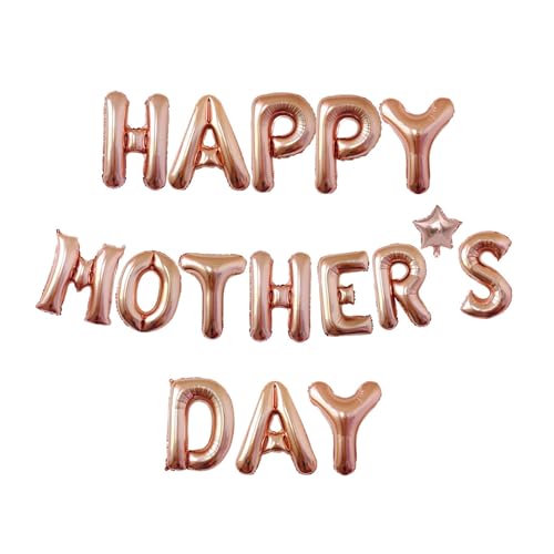 Luftballons "Happy Mothers Day", Folie, Roségold, aufgeblasene Heliumballons, zum Muttertag Luftballons "Happy Mothers Day", Folie, Roségold, aufgeblasene Heliumballons, zum Muttertag von Ycfish