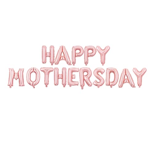 Muttertagsdekorationen, Muttertagsballons, Happy Mother's Banner, Partyballon, hängende Dekoration für Muttertag Motto-Partys, Segen Mutter (Roségold) von Ycfish