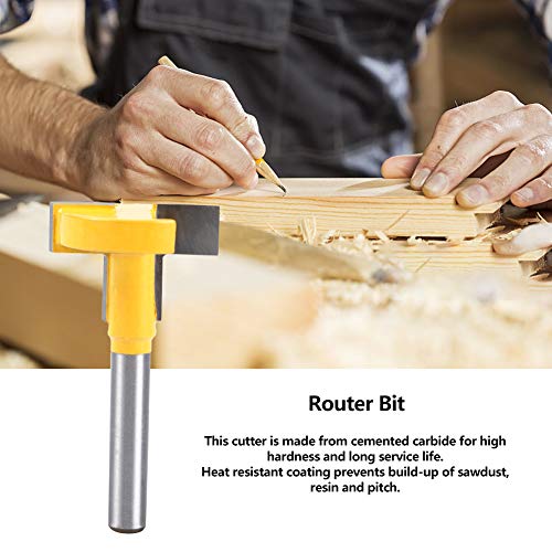 1/4 Shank T Slot Router Bit - Zementiertes Carbid -Holzbearbeitungsschneider Zum Schlitz (Schneiderkopfdurchmesser 35 mm) (Schneiderkopfdurchmesser 27 mm) von Yctze
