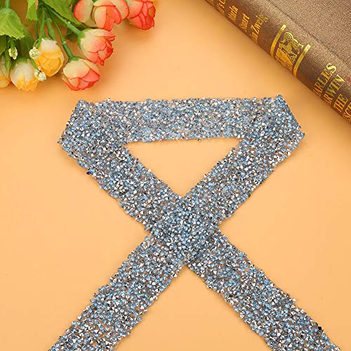 1 Yard Hellblauer Strassnetz Wrap Roll - Dekoration für Hochzeiten und Veranstaltungen (hellblau) von Yctze