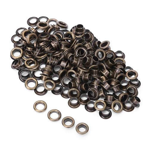 100 Pcs 6 Mm Doppelseitige Messing -Messing -Tiere für Kleidung, Taschen, Gürtel und Schuhe (antike Bronze) von Yctze