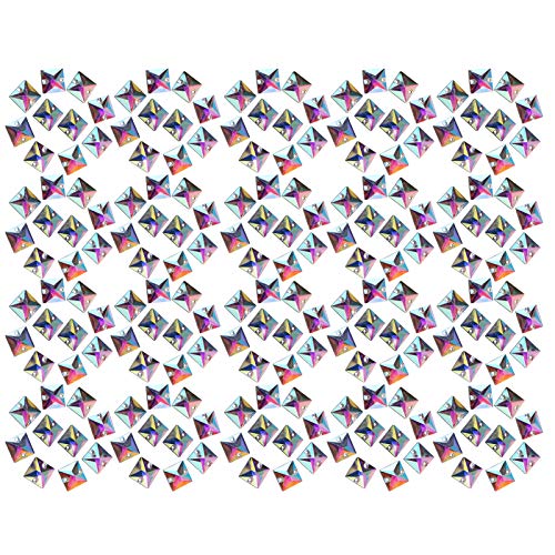 200pcs Flatback Ylic Cryst für Mode- und FT -Projekte - Schmuckherstellung und Dekoration (10 * 10mm Quadrat) von Yctze
