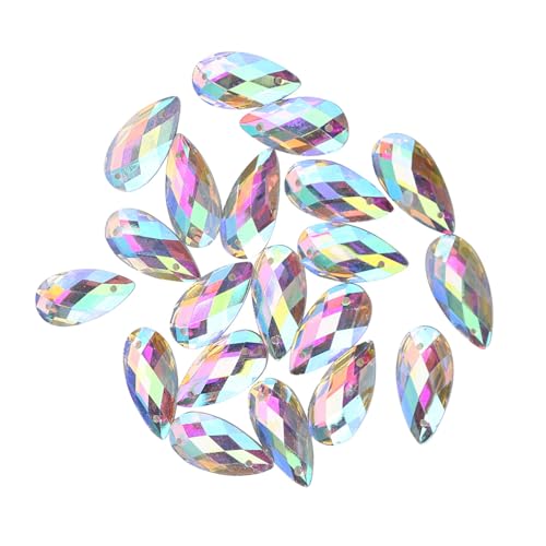 200pcs Flatback Ylic Cryst für Mode- und FT -Projekte - Schmuckherstellung und Dekoration (9 * 18 mm Wasserabfallnetz) von Yctze