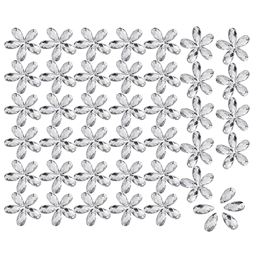 200pcs Flatback Ylic Cryst für Mode- und FT -Projekte - Schmuckherstellung und Dekoration (9 * 18 mm Wasserabfallnetz) von Yctze