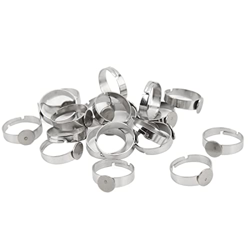 20pcs Stainl Steel Blanks für DIY -Schmuck - Erstellen Sie Ique -Designs mit Flachen Basen von Yctze