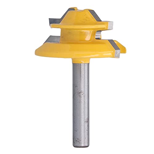 45 ° Router Bit mit /4in Schaft, Legierung für Präzise Holzschnitte in CNC- und Holzbearbeitungsprojekten (1-1/2 Zoll) von Yctze