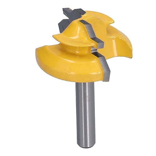 45 ° Router Bit mit /4in Schaft, Legierung für Präzise Holzschnitte in CNC- und Holzbearbeitungsprojekten (1-3/8 Zoll) von Yctze