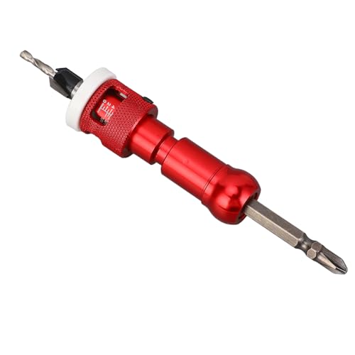 5-teilige Countersink-Bohrer-Bit-Set mit Tiefenstopp und Carbid Spipps-Kanten für Holzbearbeitungsprojekte von Yctze