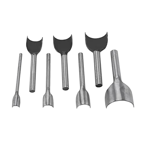 7pcs Lederhandwerk Halb Runde Punch -Set - Vielseitiger Gürtelende Cutter von Yctze
