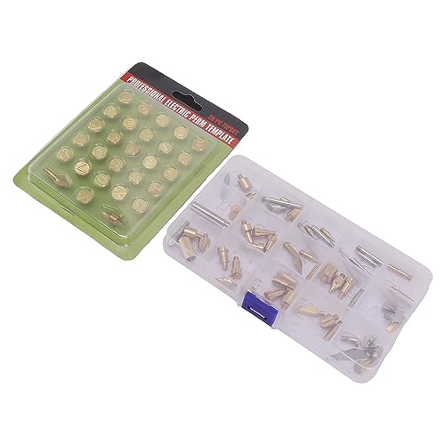84pcs Holzbrennbuchstaben -Tipps für Gravur und Fingstätte - für L S mit B -Spitzen von Yctze