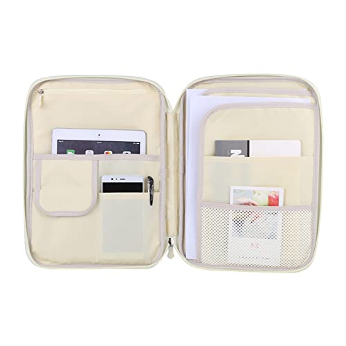 A4 ZIP -Dokument -Portfolio Tasche Multi Taschen Dateiordner für die Geschäftliche Verwendung (BLACK) von Yctze