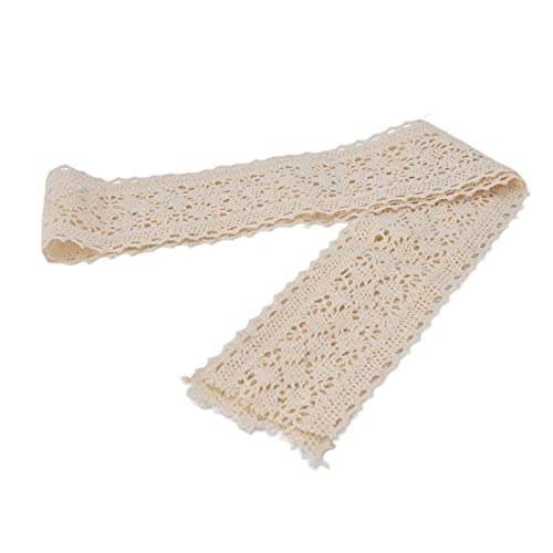 Exquisite Vintage -Spitze T 0 Yard e Baumwollband für W -Party -Dekorationen und Fingsting (Beige) von Yctze