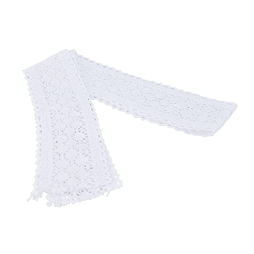Exquisite Vintage -Spitze T 0 Yard e Baumwollband für W -Party -Dekorationen und Fingsting (WHITE) von Yctze
