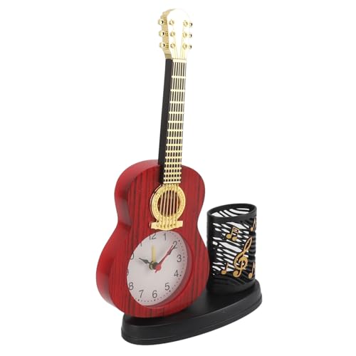 Guitar -Wecker mit Stifthalter & Bleistiftsenergie - Vintage -Musik -inspiriertes Deco -Zubehör für Home & Study Desk Guitar -Wecker mit Stifthalter & Bleistiftsenergie - Vintage -Musik -inspiriertes Deco -Zubehör für Home & Study Desk von Yctze