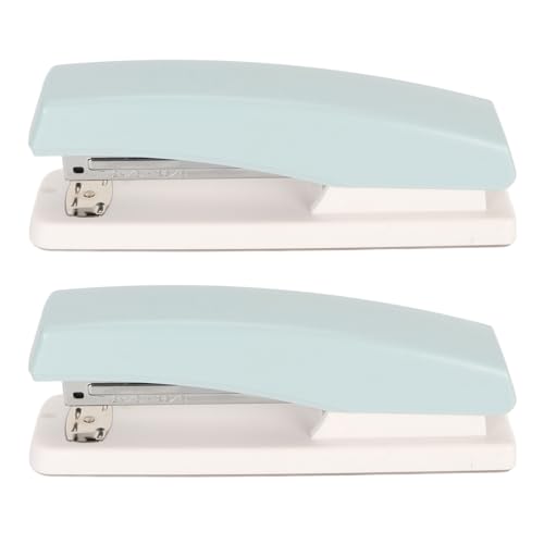 Kompakte und Omic Desktop Stapler 20 Blätter Acity Tragbares Nicht-Schlupf-Design für die Schule (BLUE) von Yctze