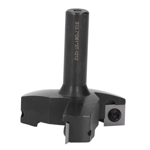 S12.7XD61XH65 3T CNC -Spitzboard -Router Bit /2in Schaft, Abnehmbare Klingen für die Planung und die Plattenabflachung von Yctze