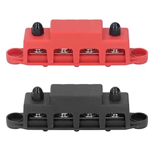 Verdeelstrip M8 48 V 250 A 2 Stück Stromverteilerblock M8 Schraube 4 Klemmen-Sammelschiene DC 48 V 250 A für Automobilboot 4-Pfosten-Stromverteilerblock-Sammelschiene Verdeelstrip M8 48 V 250 A 2 Stück Stromverteilerblock M8 Schraube 4 Klemmen-Sammelschiene DC 48 V 250 A für Automobilboot 4-Pfosten-Stromverteilerblock-Sammelschiene von Yctze