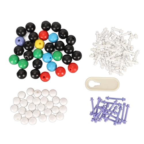 Yctze 136pcs Organisches Chemie -Molekularmodell -Kit mit 59 Atomen, 76 Links und Linkentfernungstool für Bildungslernen von Yctze