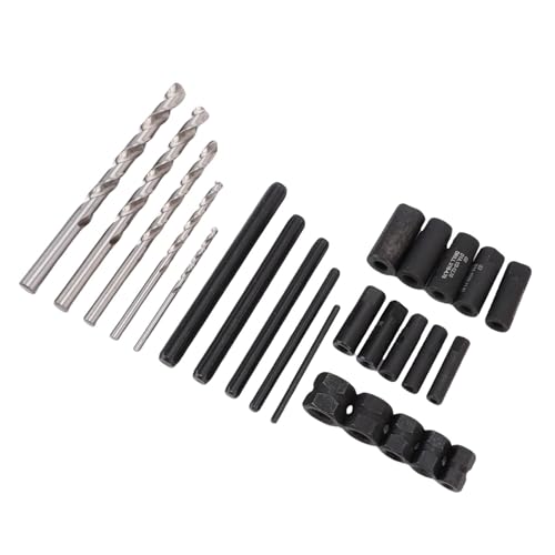 Yctze 25pcs Schraubenextraktionsabzug Set Beschädigter Schraubenextraktionsset Bolzenextraktextrakte Set Molybdän Stahl M2 HSS -Bohrer für Bolzen- und Befestigungsmittelentfernung mit Yctze 25pcs Schraubenextraktionsabzug Set Beschädigter Schraubenextraktionsset Bolzenextraktextrakte Set Molybdän Stahl M2 HSS -Bohrer für Bolzen- und Befestigungsmittelentfernung mit von Yctze