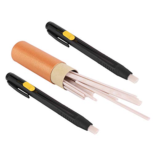 Yctze 2PCS Auto Flüendungsstifthalter mit 20 Wachs Nachfüllungen - Einzigartiger Leder- und Stoffmarker, Verstellbare Länge Verschwinden von Stift für Klare Markierung Yctze 2PCS Auto Flüendungsstifthalter mit 20 Wachs Nachfüllungen - Einzigartiger Leder- und Stoffmarker, Verstellbare Länge Verschwinden von Stift für Klare Markierung von Yctze