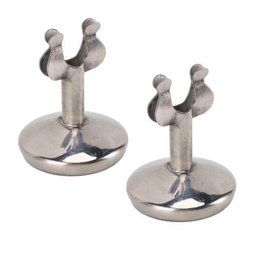 Yctze 2pcs Herzgeformte Tischnummer Ständer, Robuste Edelstahlhalter mit Stabiler Basis für Hochzeiten, Partys und Bürodekoration (M-Typ) von Yctze