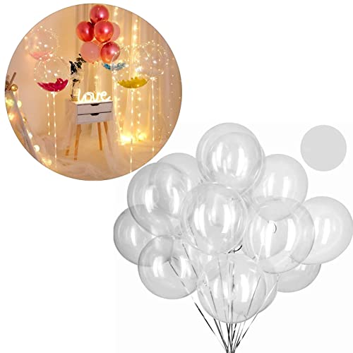 Yctze 50pcs Boo Oons | Transparente PVC | Für Hochzeiten & Partys | 5.7in Aufgeblähte Größe von Yctze
