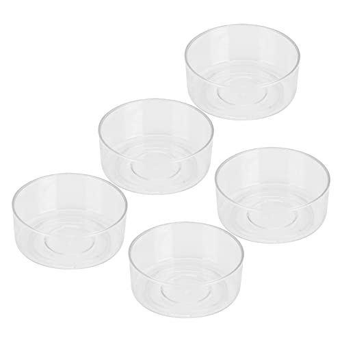 Yctze 50pcs Kunststoff Kerzenform Set - Transparente Hitzebeständige DIY -Kerzenherstellung Behälter für Kreatives Kerzenhandwerk (Plastikrunde Form) von Yctze