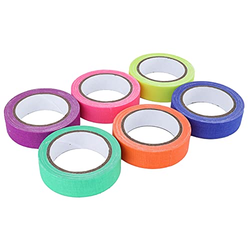 Yctze 6 Stück Klebeband, 6 Farben, Fluoreszierendes -Baumwollgewebe, Bühnen-Performance-Requisite, für Partys, Festivals. Unsere Rolle Bühnen-Baumwollkleber 6 Performance Yctze 6 Stück Klebeband, 6 Farben, Fluoreszierendes -Baumwollgewebe, Bühnen-Performance-Requisite, für Partys, Festivals. Unsere Rolle Bühnen-Baumwollkleber 6 Performance von Yctze