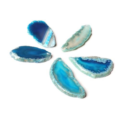 Yctze Achatscheiben Unregelmäßige Blaue Tischdekorationen DIY -Schmuckzubehör Machen .2 "x2" Yctze Achatscheiben Unregelmäßige Blaue Tischdekorationen DIY -Schmuckzubehör Machen .2 "x2" von Yctze