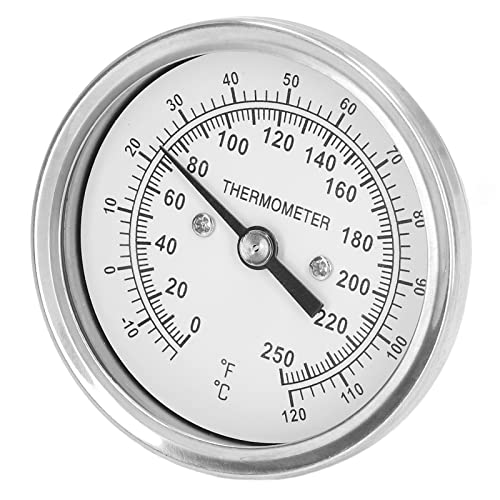 Yctze Bimetallisches Zifferblatt -Thermometer - 18 Bis 120 ℃ Ofen & Barbecue Temperaturmesser mit Edelstahlkonstruktion von Yctze