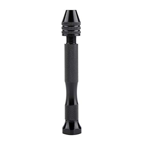 Yctze Hand -Twist -Bohrer mit Leichtem Handwerkswerkzeug, Aluminiumlegierunggriff für Handwerk Beinhaltet 16.10.28/40 Bit für Holz und Plastikbohrungen (Kombination 3: Einer schwarzer Hand von Yctze