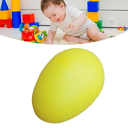 Yctze Hellfarbene Plastik und Shaker -Spielzeug für Musikausbildung, Füllbares Percussion -Instrument für Kinder Ideal für Zuhause, Reisen und Garten (YELLOW) von Yctze