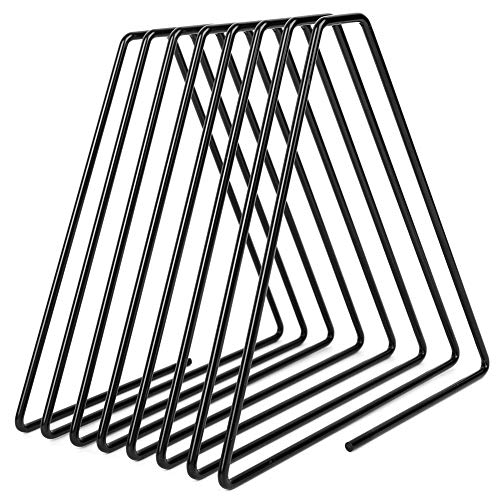 Yctze Innovative Flexible Faltmetall -Buchendständer Organisator für Schreibtisch - Verstellbarer Buchhalter für Schule, Büro, Heimnutzung und Mehr (BLACK) von Yctze