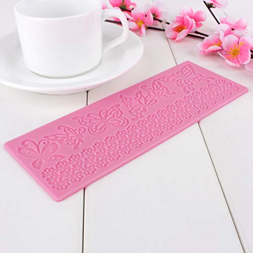 Yctze Spitzenmatte Fondant Kuchen Spitze Silikon Prägenmatte für Charmante Kuchendekoration Yctze Spitzenmatte Fondant Kuchen Spitze Silikon Prägenmatte für Charmante Kuchendekoration von Yctze