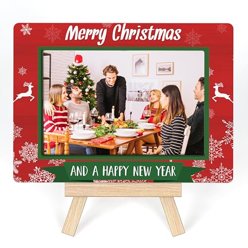 Bilderrahmen mit Aufschrift "Merry Christmas", Weihnachtsdekoration, Weihnachtsdekoration, für Zuhause, Büro, Schlafzimmer, Wohnzimmer, Regal, Tisch-Bilderrahmen mit Staffelei - 05 Bilderrahmen mit Aufschrift "Merry Christmas", Weihnachtsdekoration, Weihnachtsdekoration, für Zuhause, Büro, Schlafzimmer, Wohnzimmer, Regal, Tisch-Bilderrahmen mit Staffelei - 05 von Ycyfckdr