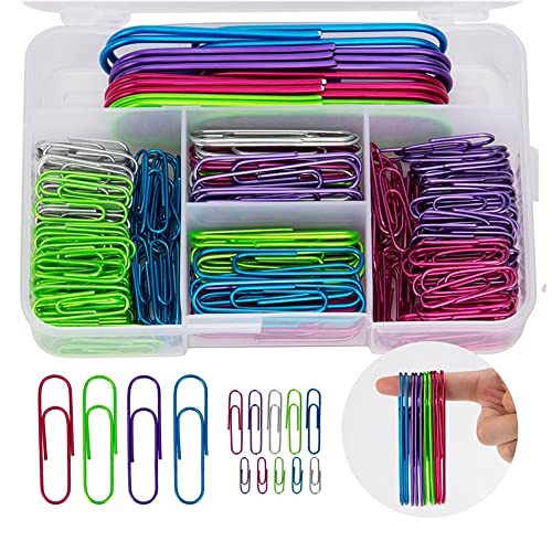 250 Pcs Büroklammern Set, Farbig Sortierte Büroklammern, Büroklammern Beschichtet, Büroklammern Vinyl, Briefklammern Bunt, 6 Farben Büroklammern für Schule, Büro, Organisation persönlicher Dateien 250 Pcs Büroklammern Set, Farbig Sortierte Büroklammern, Büroklammern Beschichtet, Büroklammern Vinyl, Briefklammern Bunt, 6 Farben Büroklammern für Schule, Büro, Organisation persönlicher Dateien von Ydhoud